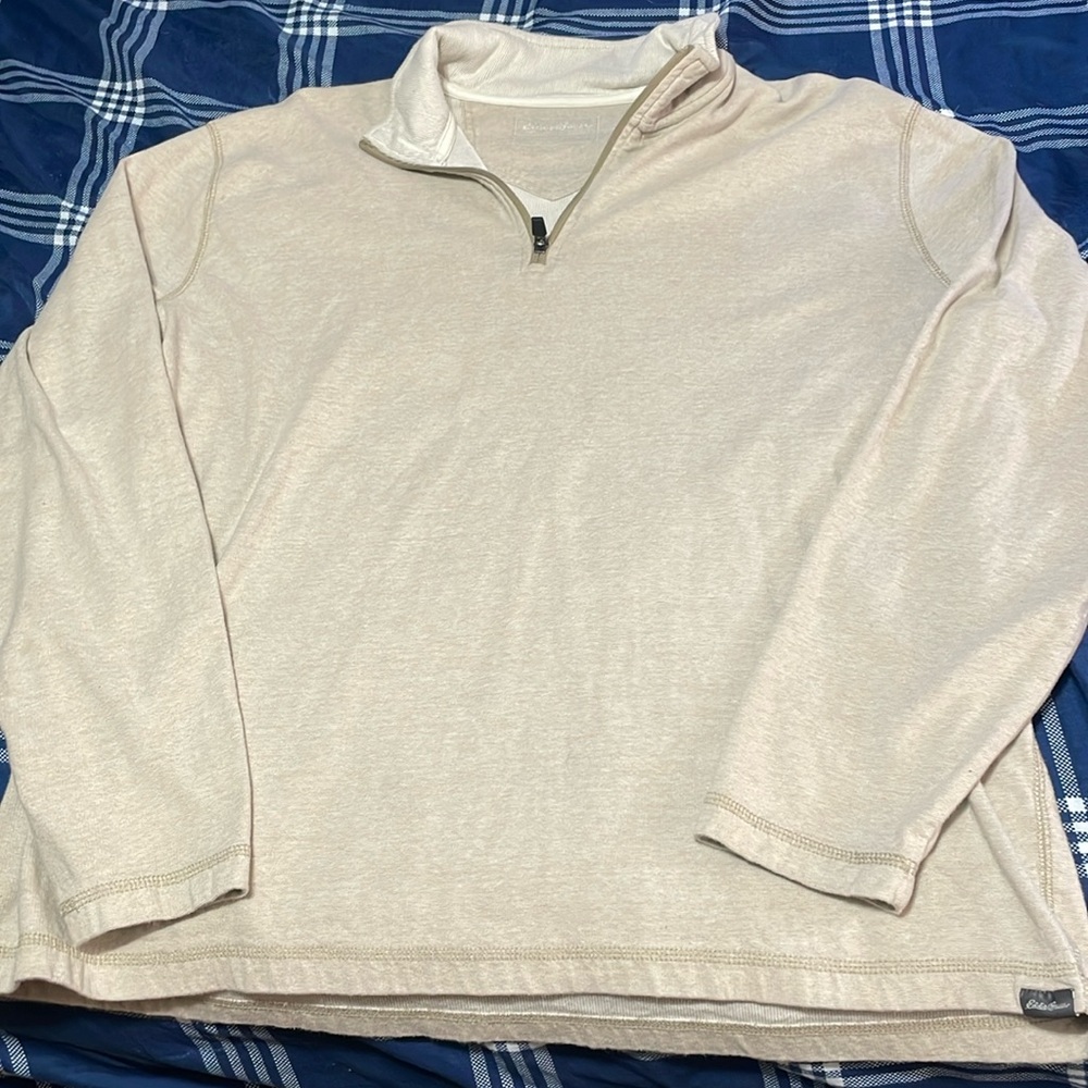 Eddie Bauer half zip micro fleece long sleeve shirt. Men’s XL